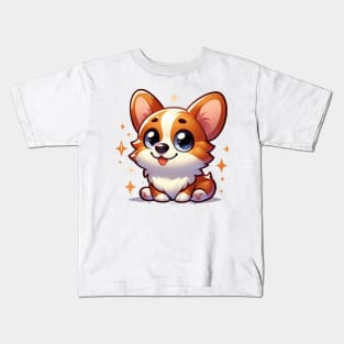 Cute Corgi Puppy Kids T-Shirt